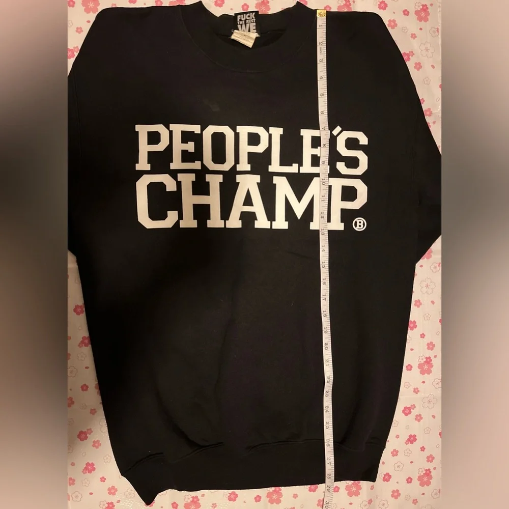 Breezy Excursion People's Champ Black Crew Sweatshirt Mens Size M